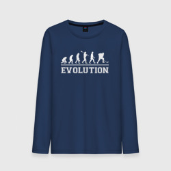 Мужской лонгслив хлопок Hockey evolution хоккей эволюция