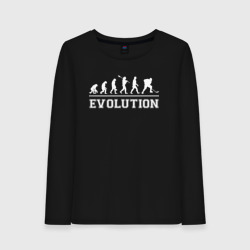 Женский лонгслив хлопок Hockey evolution хоккей эволюция