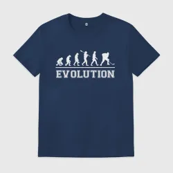 Мужская футболка хлопок Hockey evolution хоккей эволюция