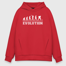 Мужское худи Oversize хлопок Hockey evolution хоккей эволюция