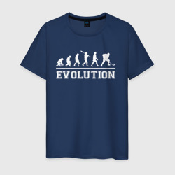 Мужская футболка хлопок Hockey evolution хоккей эволюция
