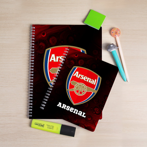 Тетрадь Арсенал Arsenal Разводы, цвет точка - фото 3