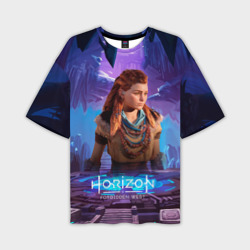 Мужская футболка oversize 3D Horizon  Aloy forbidden west