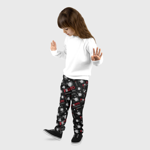Детские брюки 3D Photographer Фотограф, цвет 3D печать - фото 3