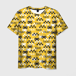 Мужская футболка 3D Такси Taxi