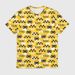 Мужская футболка 3D Такси Taxi