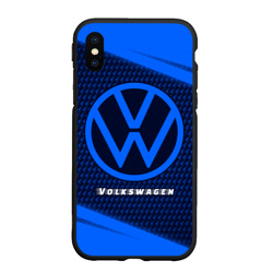 Чехол для iPhone XS Max матовый Volkswagen + Абстракция