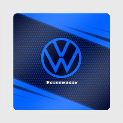 Магнит виниловый Квадрат Volkswagen + Абстракция