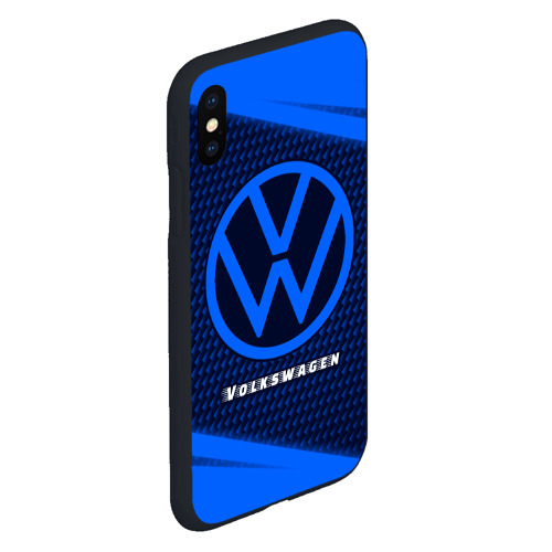 Чехол для iPhone XS Max матовый Volkswagen + Абстракция - фото 3