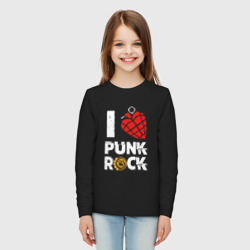 Детский лонгслив хлопок I love punk rock - фото 2