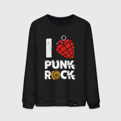 Мужской свитшот хлопок I love punk rock