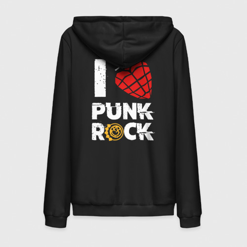 Мужская толстовка на молнии хлопок I love punk rock