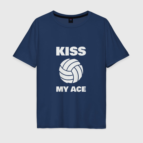 Мужская футболка хлопок Oversize с принтом Kiss - My Ace, вид спереди #2