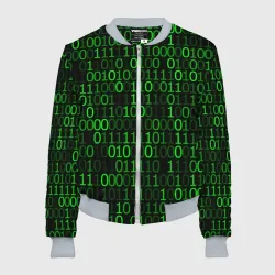 Женский бомбер 3D Бинарный код