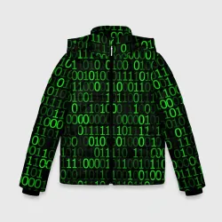 Зимняя куртка для мальчиков 3D Бинарный код