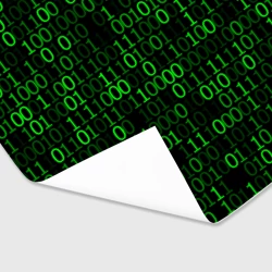 Бумага для упаковки 3D Бинарный код - фото 2