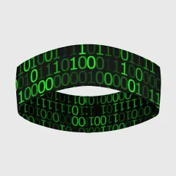 Повязка на голову 3D Бинарный код