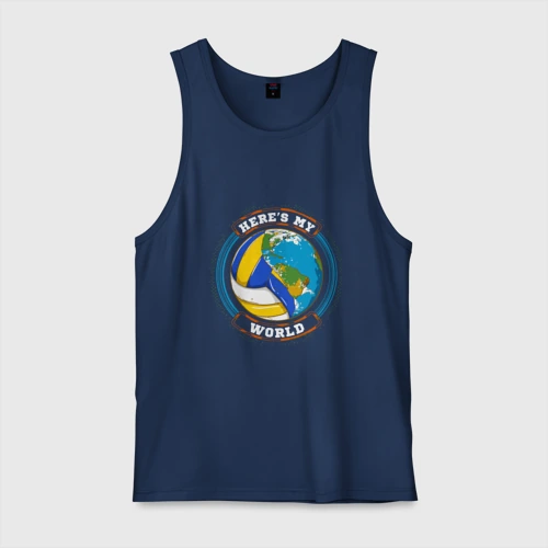Мужская майка хлопок World - Volleyball