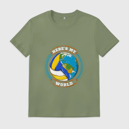 Мужская футболка хлопок World - Volleyball