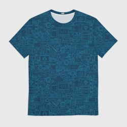 Мужская футболка 3D Информатика Informatics