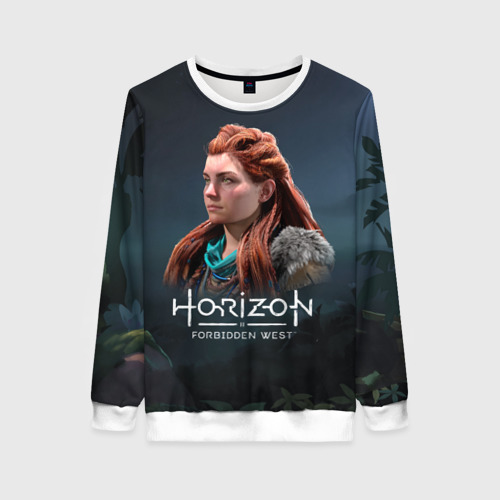 Женский свитшот 3D Aloy horizon forbidden west, цвет 3D печать