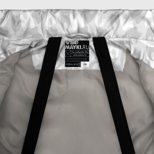Зимняя куртка для девочек 3D Зубной Врач Дантист, цвет светло-серый - фото 7