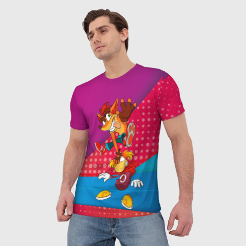 Мужская футболка 3D Rayman Legends abstract, цвет 3D печать - фото 3