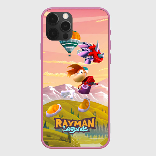 Чехол для iPhone 12 Pro с принтом Rayman воздушные шары, вид спереди #2
