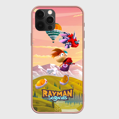 Чехол для iPhone 12 Pro Max с принтом Rayman воздушные шары, вид спереди #2