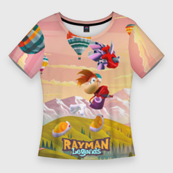 Женская футболка 3D Slim Rayman воздушные шары