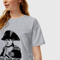 Женская футболка хлопок Oversize Хочу тортик... Наполеон - фото 2