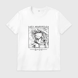 Мужская футболка хлопок Fairy Tail, Люси Хартфилия