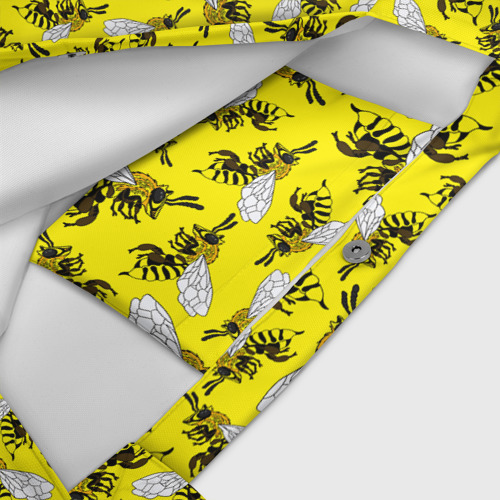 Пляжная сумка 3D Пчелы на желтом - фото 4