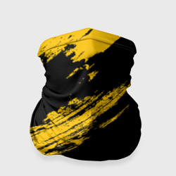 Бандана-труба 3D Black and yellow grunge гранж