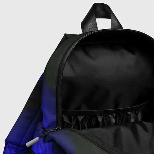 Детский рюкзак 3D с принтом Blue Fade | 3D (Синий градиент), фото #4