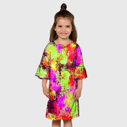 Детское платье 3D Пиксельный камуфляж "Диско"  - фото 2