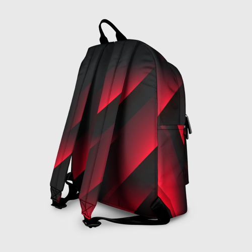 Рюкзак 3D с принтом Red Fade -  Красный градиент, вид сзади #1