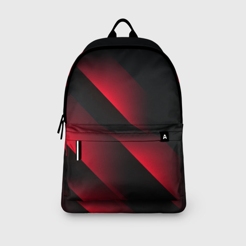 Рюкзак 3D с принтом Red Fade -  Красный градиент, вид сбоку #3