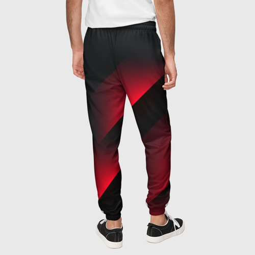 Мужские брюки 3D Red Fade - Красный градиент, цвет 3D печать - фото 5