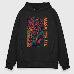 Мужское худи Oversize хлопок Ложь в маске