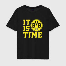 Мужская футболка хлопок Oversize Borussia Dortmund Боруссия Дортмунд