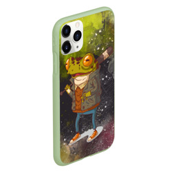 Чехол для iPhone 11 Pro матовый Лягушка хулиган Frog hooligan - фото 2