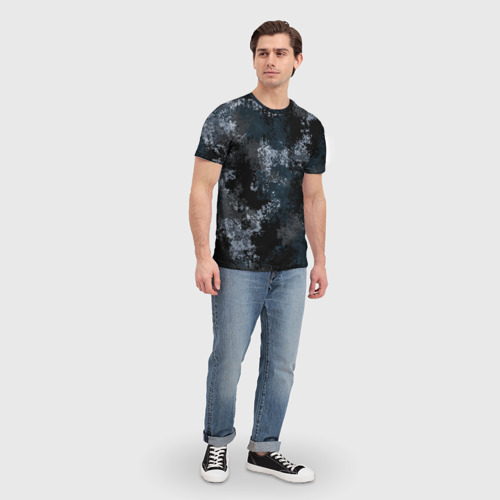 Мужская футболка 3D Камуфляж ночной "Ниндзя", цвет 3D печать - фото 5
