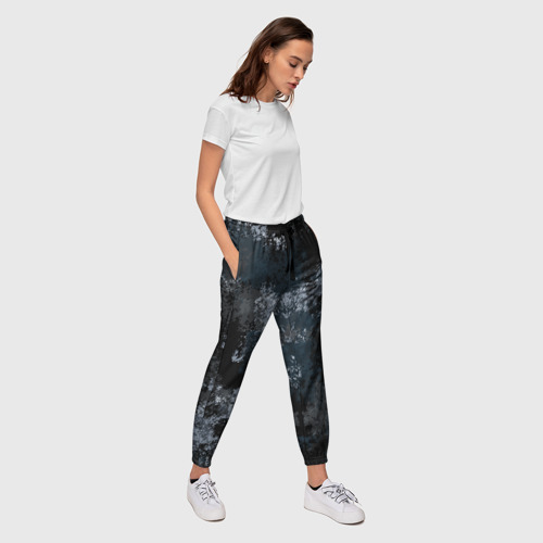 Женские брюки 3D Камуфляж ночной "Ниндзя", цвет 3D печать - фото 5