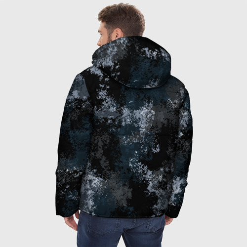 Мужская зимняя куртка 3D Камуфляж ночной "Ниндзя", цвет светло-серый - фото 4