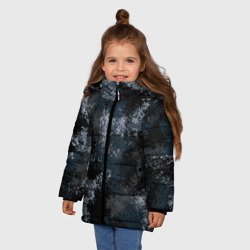 Зимняя куртка для девочек 3D Камуфляж ночной "Ниндзя" - фото 2