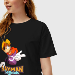 Женская футболка хлопок Oversize Rayman Legends - фото 2