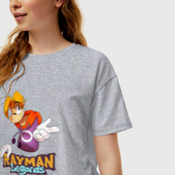 Женская футболка хлопок Oversize Rayman | Legends - фото 2