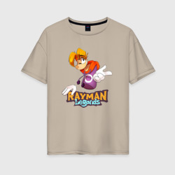 Женская футболка хлопок Oversize Rayman Legends