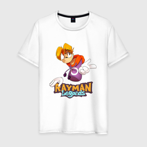 Мужская футболка из хлопка с принтом Rayman Legends, вид спереди №1